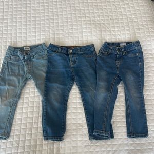 Set of 3 designer jeans 24 months